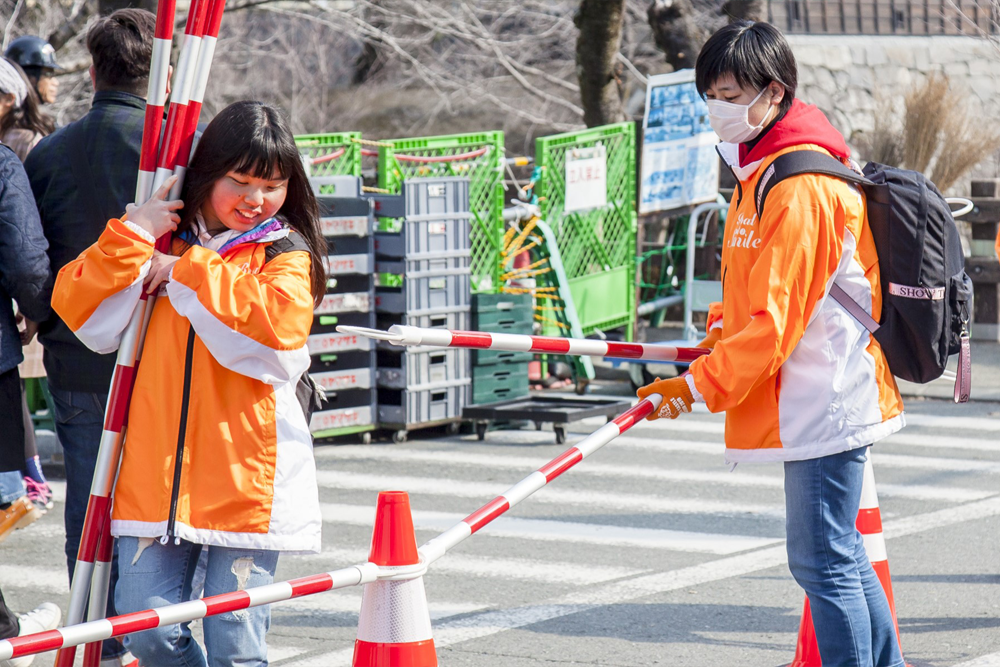 活動内容:コース(沿道)整理